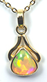 Gold opal pendant #AGPS17