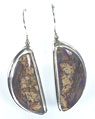 Sterling silver opal earrings