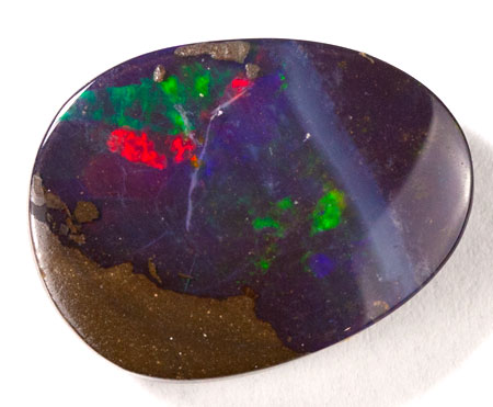 1 Opal mit tollem Farbenspiel ca 573 6 x 3 mm Oval aus Australien Nr 