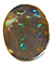 Solid cut boulder opal