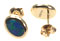 14k gold opal stud earrings #OAGE34