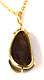 18k gold pendant with a solid boulder opal