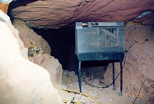 Ventilateur de maison dans une galerie souterraine