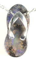 Boulder opal flip-flop #BT10