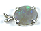 Sterling silver pendant with a solid boulder opal