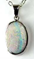 Sterling silver pendant with a solid boulder opal #JGP80