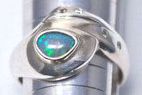 Sterling silver opal ring #ATR2