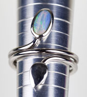 Sterling silver 925 opal ring #JGR41