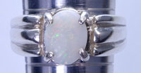 Sterling silver 925 opal ring #JSR1