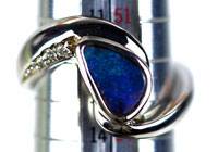 Sterling silver opal ring #OGR24